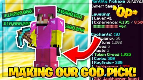 Making Our Op God Pickaxe Opening X10 Admin Crates