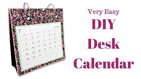 Diy Desk Calendar Craft Fair Ideas Youtube