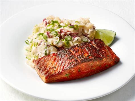 Maybe you would like to learn more about one of these? Blackened Salmon with Lima Bean Smashed Potatoes Recipe ...