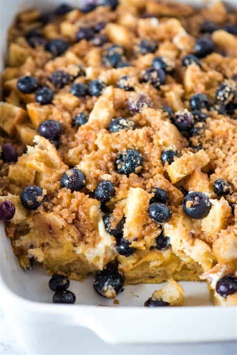 Blueberry French Toast Casserole With Cream Cheese Adventures Of Mel