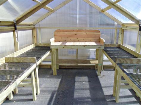 Great Idea Pottinggarden Benchtables For Greenhouse Add Small Wood