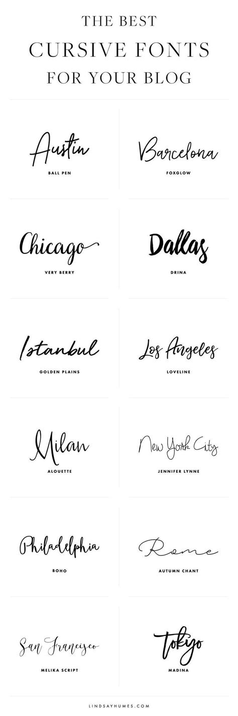 Cursive Fonts For Your Brand And Business Best Cursive Fonts Tattoo
