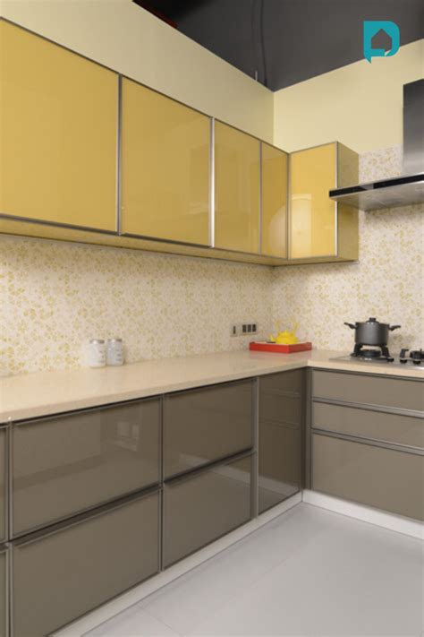 L Shaped Modular Kitchen Designs For Indian Homes Design Cafe