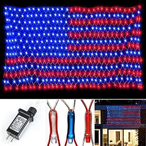 Buy Qulist American Flag Net Lights420 Led 24v Plug In Waterproof Flag