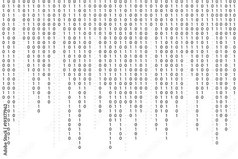 Binary Code Background Falling Streaming Binary Code Background