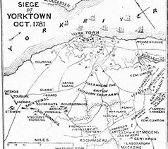 Image result for American forces began the siege on Yorktown, VA.