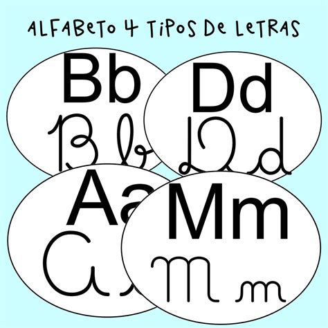 Alfabeto Para Imprimir 4 Tipos De Letras Pesquise Aqu
