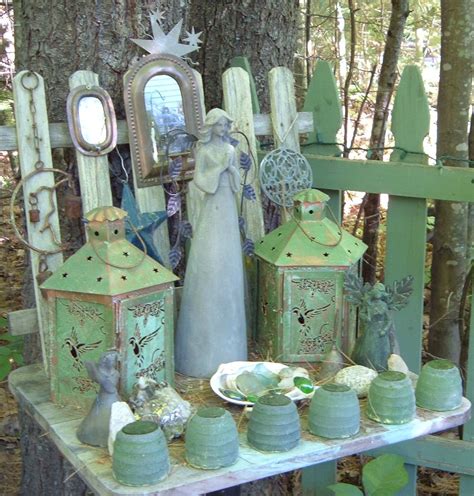 New Angel And Lanterns For The Garden Altar I Loved The