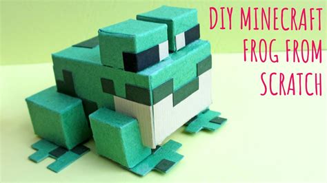 Diy Minecraft Frog From Scratch Minecraft Papercraft Frog Paper