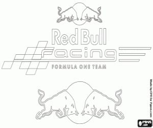 Watch the world of red bull win.gs/redbull. Kleurplaat Logo van Red Bull Racing kleurplaten