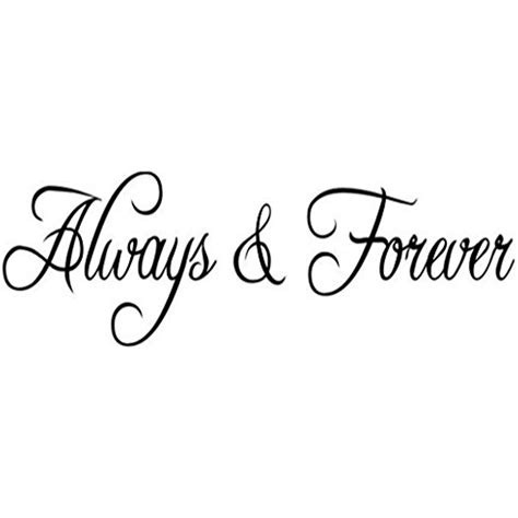 Hi Shop Always And Forever Bedroom Quote Decors Wall Saying Decals