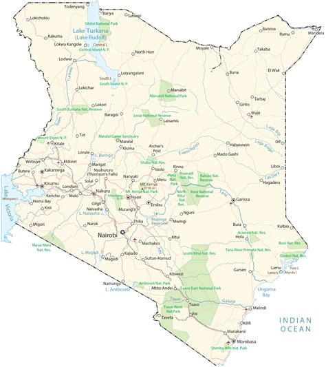 Kenya Map Gis Geography