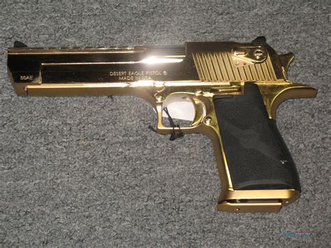 24k Gold Magnum Research Desert Eagle 50ae For Sale