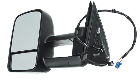 K Source Custom Extendable Towing Mirror Electricheat Textured Black Driver Side K Source