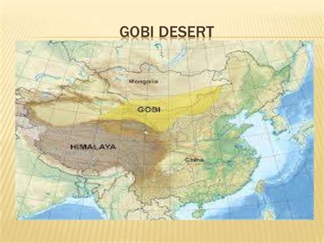 Gobi Desert On The Map World Map