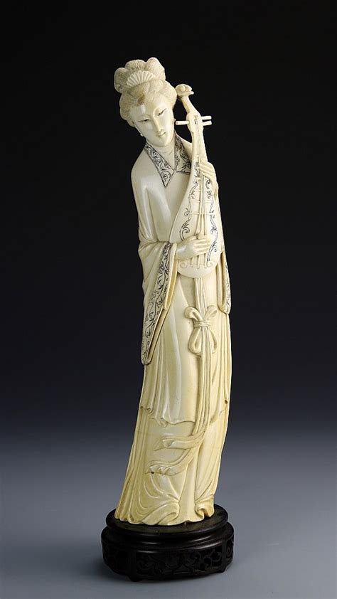 Sold Price Chinese Carved Ivory Female Figure June 6 0114 1000 Am Edt