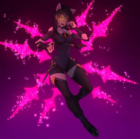 Erisa Fortnite Fortnite Black Legwear Highres Animal Ears