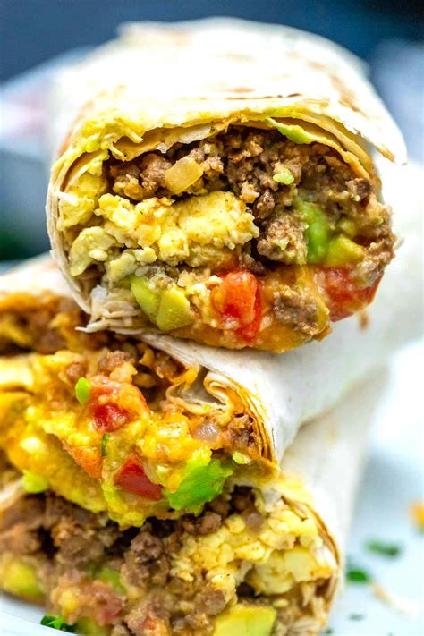 Mexican Taco Breakfast Burrito Video Sandsm