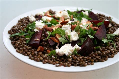 Green Lentil And Roasted Beetroot Salad Beetroot Salad Green Lentils