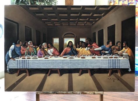 The Last Supper Original Painting Outlet Store Save 53 Jlcatjgobmx