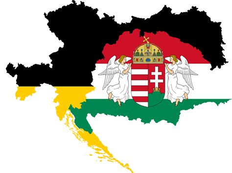 Austria Hungary Flag Map Clip Art Library