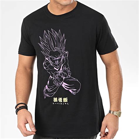 Bershka has been dressing the young and adventurous since 1998. Dragon Ball Z - Tee Shirt Gohan Kamehameha Noir ...