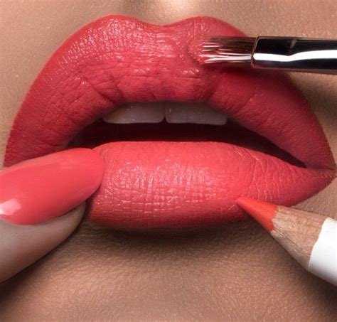 Labios En Tono Coral Beauty Lipstick Lip Tar Lip Pencil