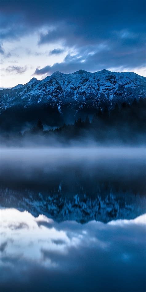 1080x2160 Resolution Mountain Reflection On Lake Side One Plus 5thonor