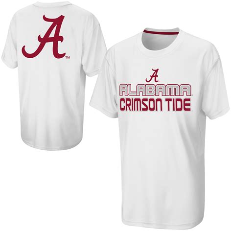 Alabama Crimson Tide Youth Typhoon Performance T Shirt White Unique