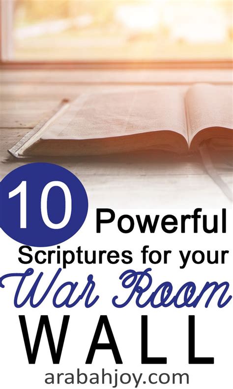 10 Powerful Scriptures With War Room Prayers Free Printable War