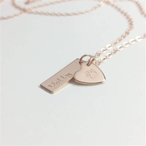 Its delicate yet adorable sentiments make it the perfect gift for all the animal lovers on your list and can make a great memorial piece that is sure to make its intended wearer smile. Pet remembrance necklace personalized dog necklace paw ...