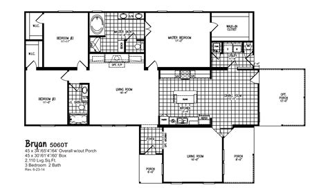 Affordable luxury inside the perimeter! Oak Creek 5060 Floorplan | Southern house plans, House plans, Mobile home floor plans