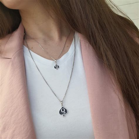 Queen Of Spades Hot Wife Necklace Cuckolds Bdsm Jewelry Etsy