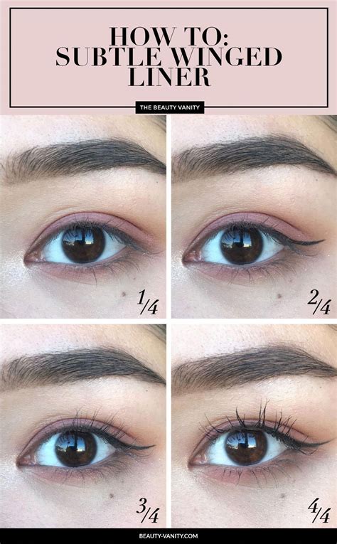 How To Subtle Winged Liner Hooded Eyelids The Beauty Lesson The