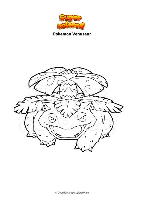 Disegno Da Colorare Pokemon Venusaur