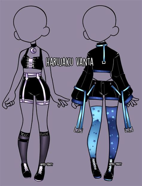 Cute Anime Clothes Drawing 10 Anime Outfits Design Casual In 2020