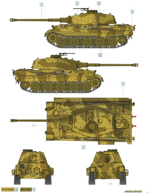 King Tiger Ausfb Two Color Camouflage Color Profile And Paint Guide