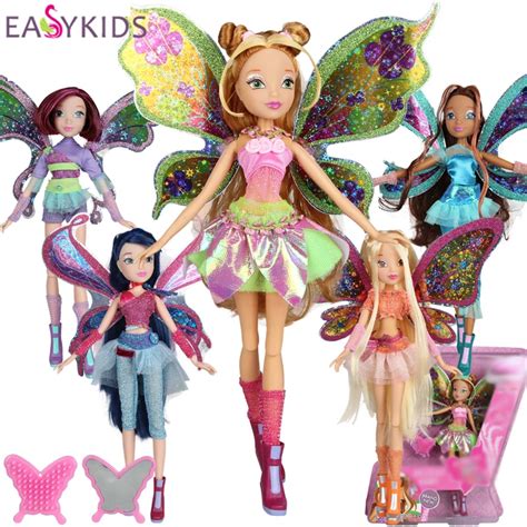 Winx Club Doll Believix Fairy Rainbow Colorful Girl Action Figures