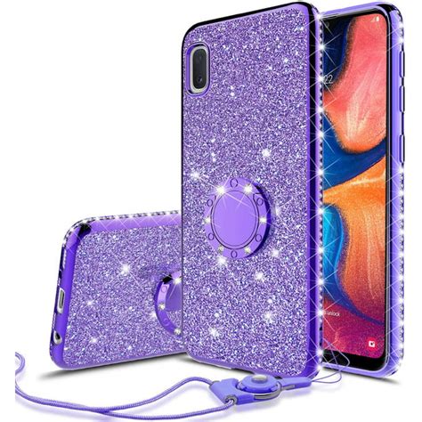Cute Glitter Phone Case Kickstand For Samsung Galaxy A01 A20e Case