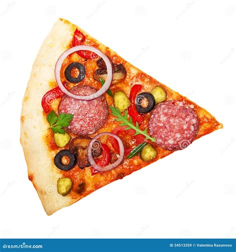 Pizza Slice Isolated Royalty Free Stock Images Image 34513359