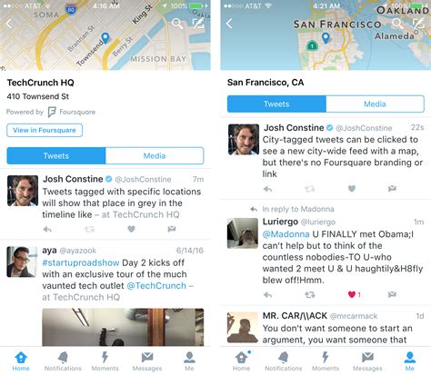 Twitter is rolling out location-based feeds today in partnership with ...