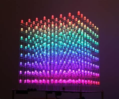 Rgb Led Cube 8x8x8 With Animation Creator 13 Steps Instructables