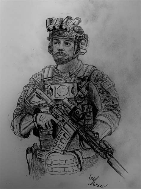 Us Navy Seal Sketch I Just Finished Rrexysartstudio
