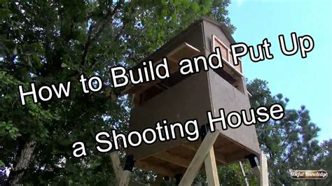 Smaller deer stands can be thoroughly designed and explained in free tutorials too and gardenplansfree.com surely has a great showcase on that subject with the following guide, epicly designed in 3d, possibly in google sketchup, all colored coordinated. Deer Shooting House Design And Bom - Deer Blind Interiors : This step by step woodworking ...