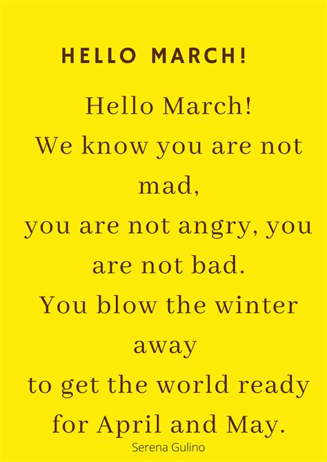 Englishwithserena Hello March Poem