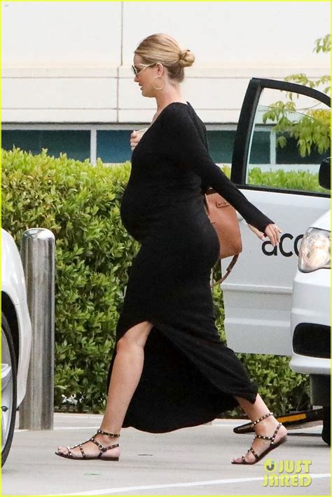 Pregnant Rosie Huntington Whiteley Steps Out As Due Date Approaches