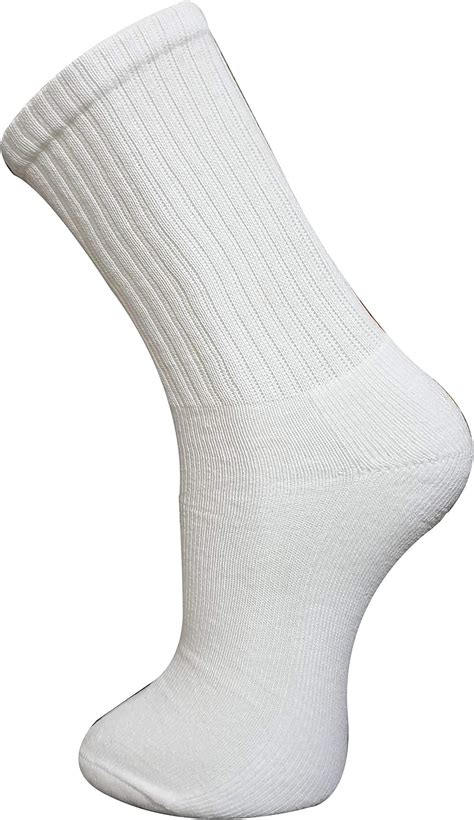 New Mens 12 Pairs Cotton Rich Plain White Sport Socks Uk 6 11 Eur 39 45