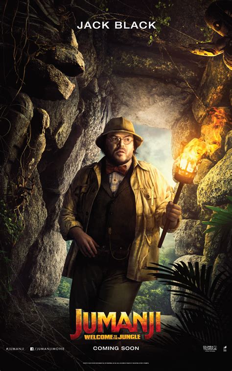 Jumanji Welcome To The Jungle 2017 Poster Jack Black As Professor