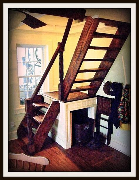 Small Space Stairs On Pinterest Small Staircase Attic Ladder