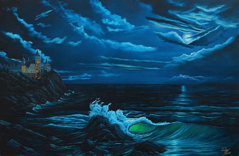 Moonlight Painting By Robert Steen Fine Art America